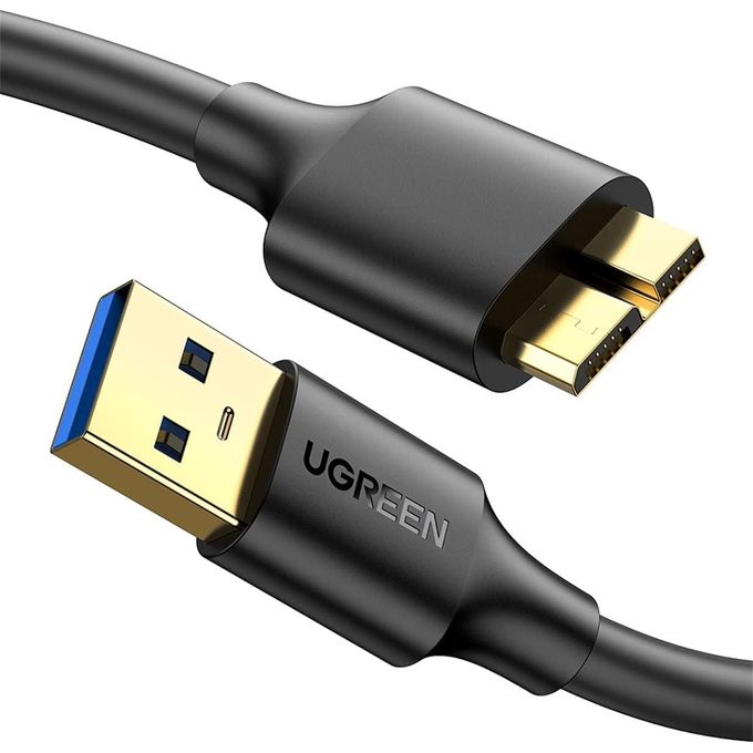 UGREEN USB-A 3.0 to Micro USB 3.0 Male Cable 1m Black - US130