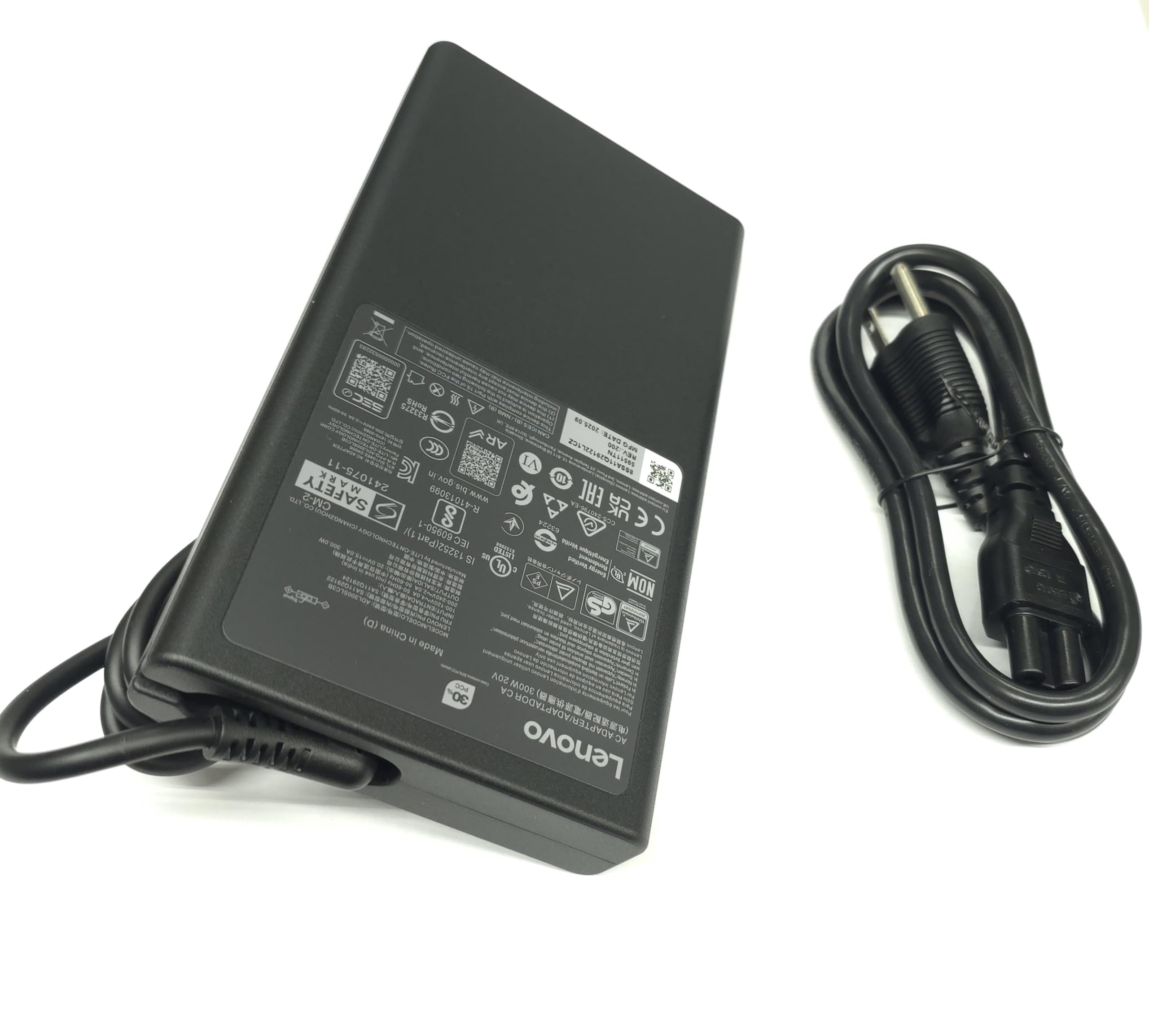 Charger for Lenovo Legion Pro 5i RTX 3050 – Genuine Slim GaN 300W 20V 15A