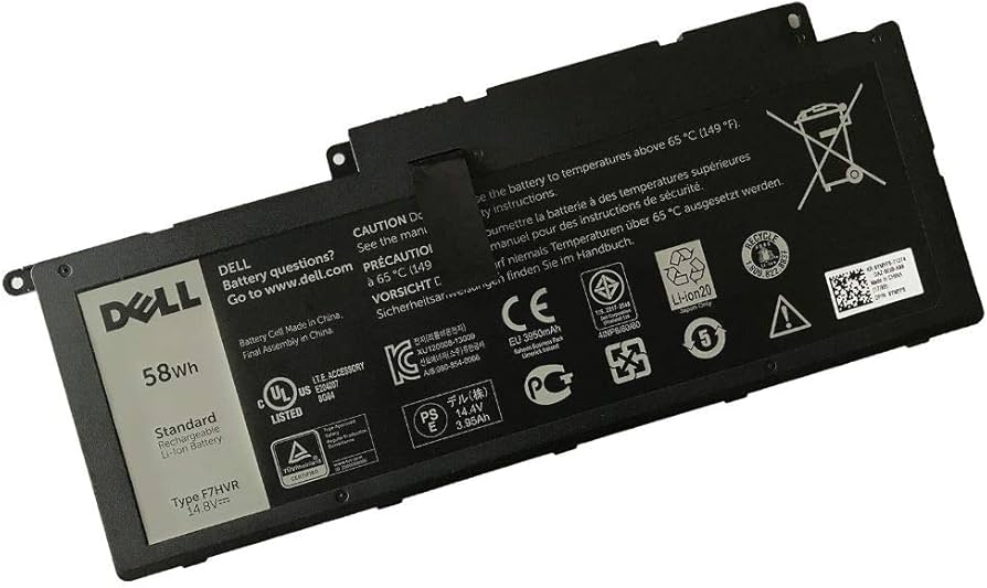 Dell F7HVR 14.8V 58Wh 4-Cell Original Battery