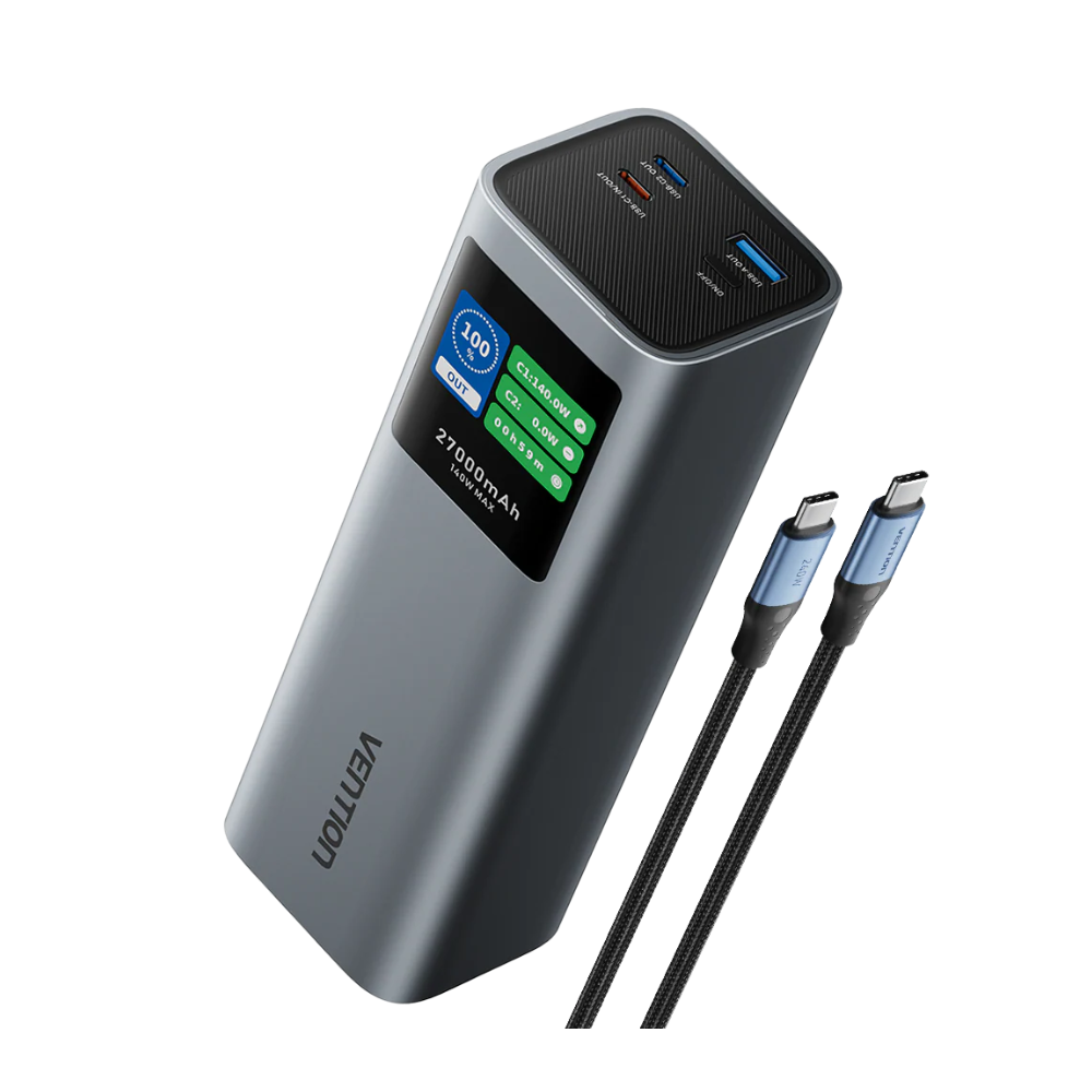 Vention 20000mAh Phone & Laptop Power Bank 100W-GREY VEN FKCHO