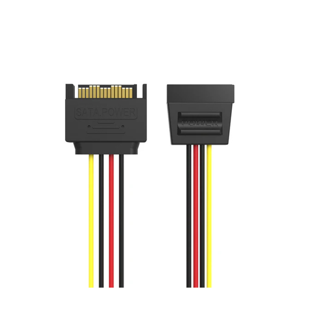 Vention SATA 15P Power Extension Cable 0.3M Black VEN KDABY