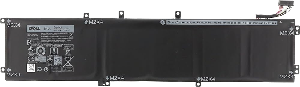 Dell XPS 15 9550 Battery 11.4V 84Wh 7600mAh Original 6-Cell Battery