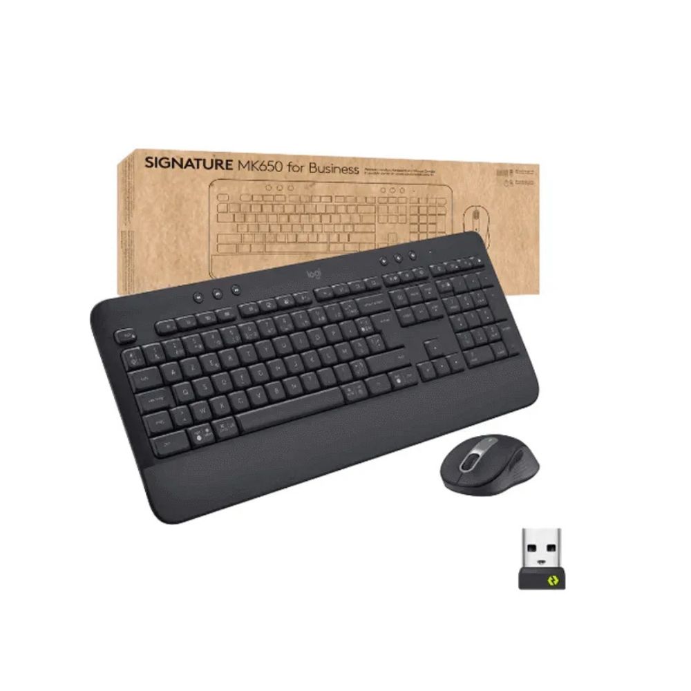 Logitech Signature MK650 Bluetooth Keyboard Mouse Combo for Business
