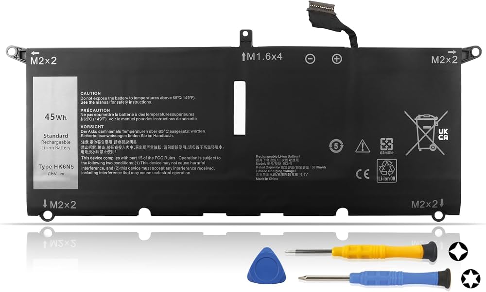 Dell P113G P113G001 HK6N5 7.6V 45Wh Original Battery