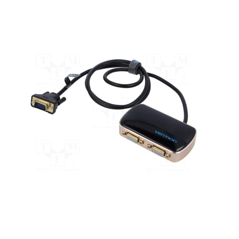 Vention 1 In 2 Out VGA Splitter 1M Black VEN DBABF