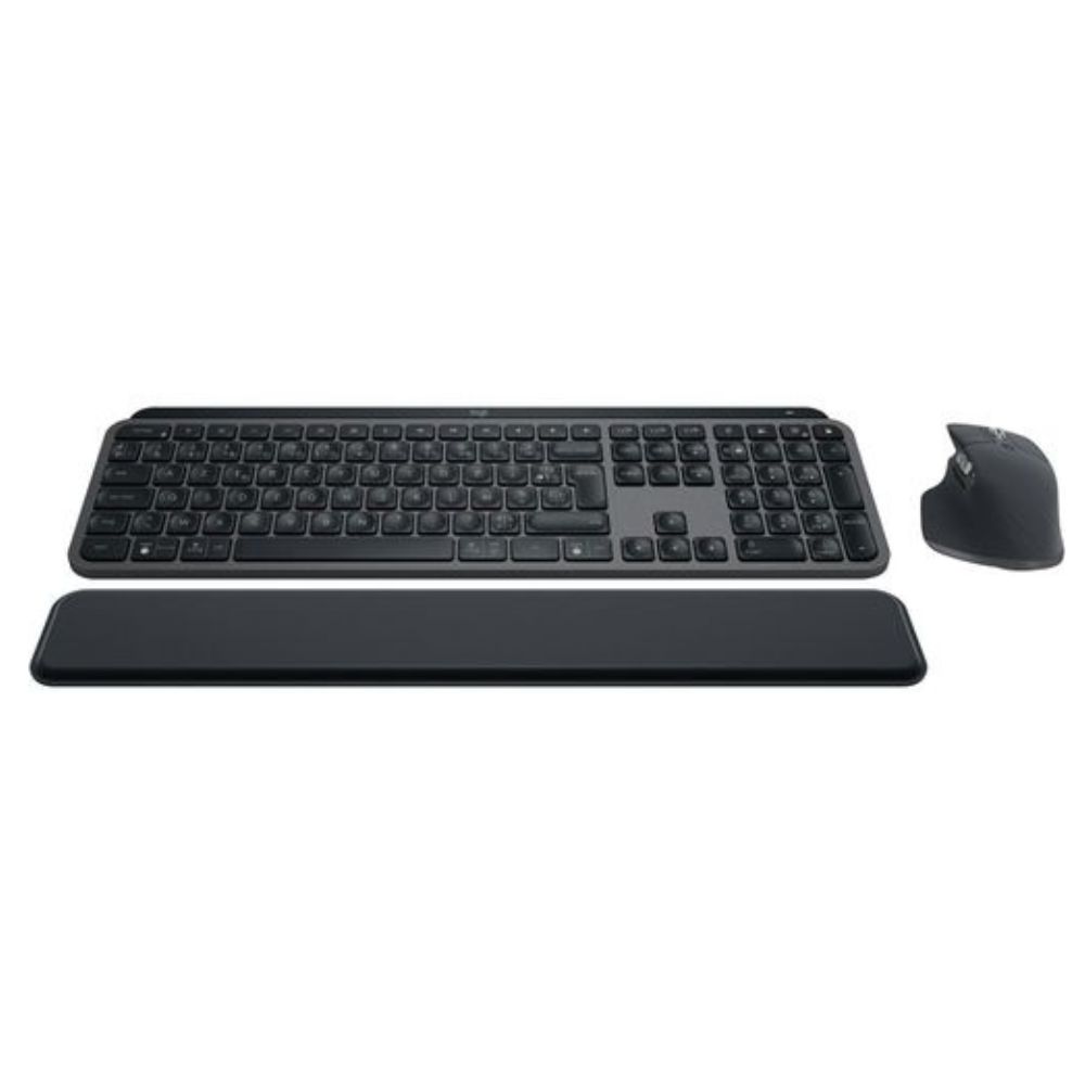 Logitech MX Keys S Wireless Bluetooth Keyboard Palmrest Mouse - 920-011614