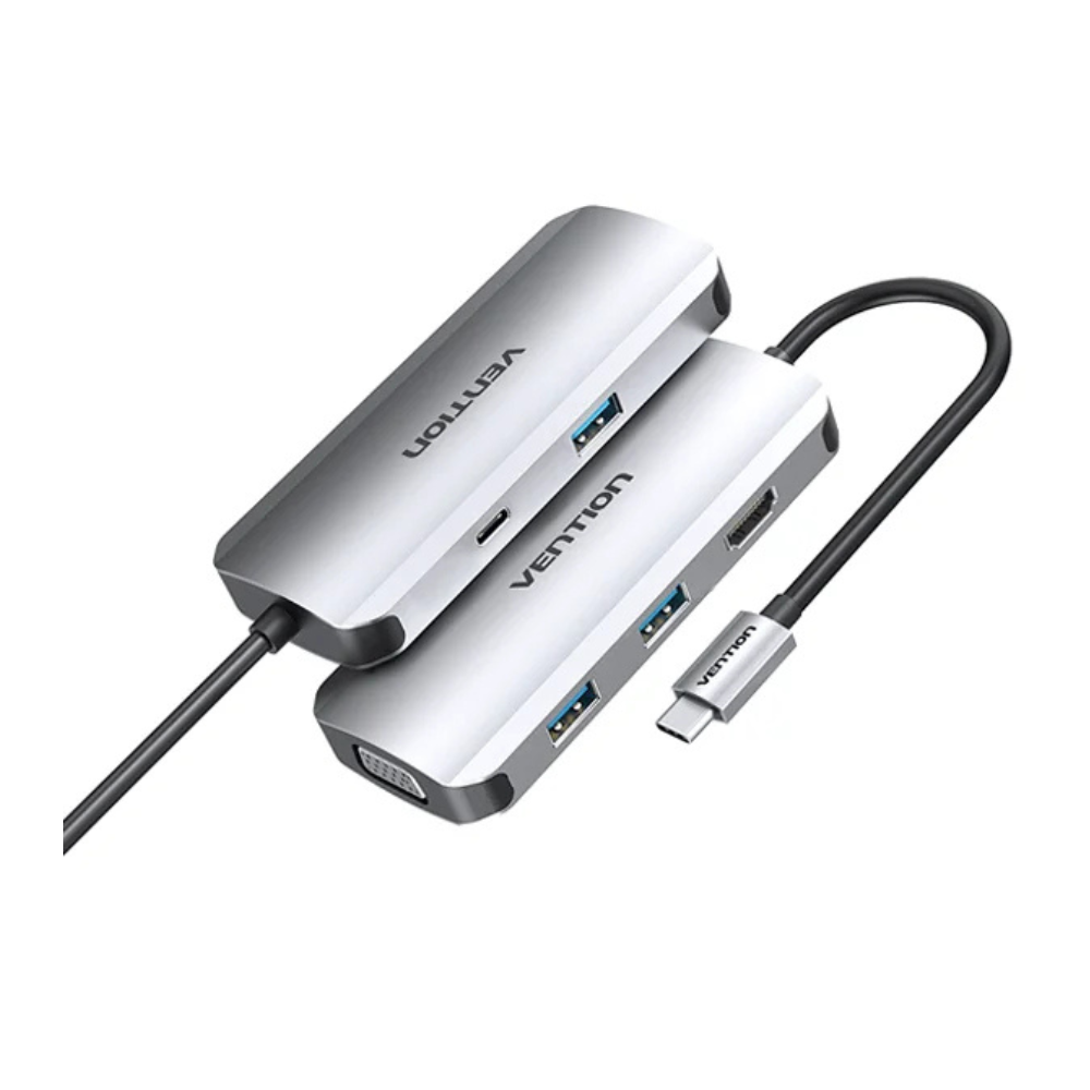 Vention USB-C Multi-Functional 5-in-1 Docking Station CNBHB