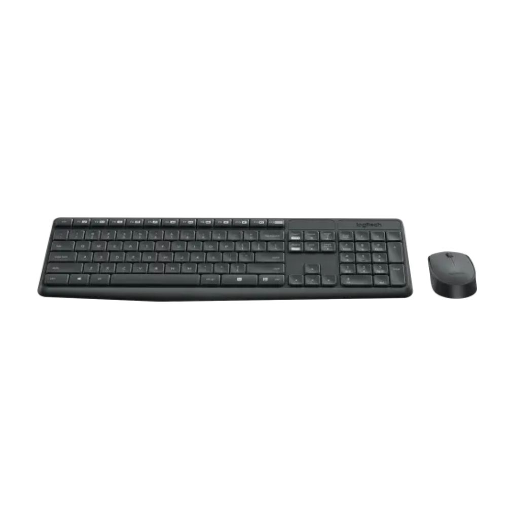 Logitech MK235 Wireless Keyboard and Mouse Combo - Grey - 920-007931