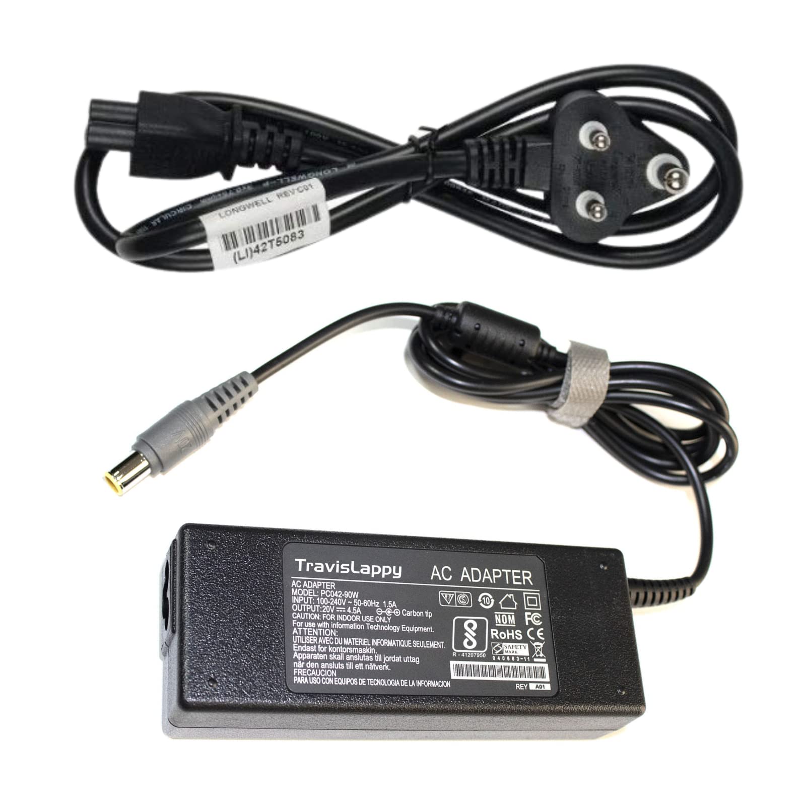 Charger for Lenovo ThinkPad L520 5017-47U – 90W 20V 4.5A