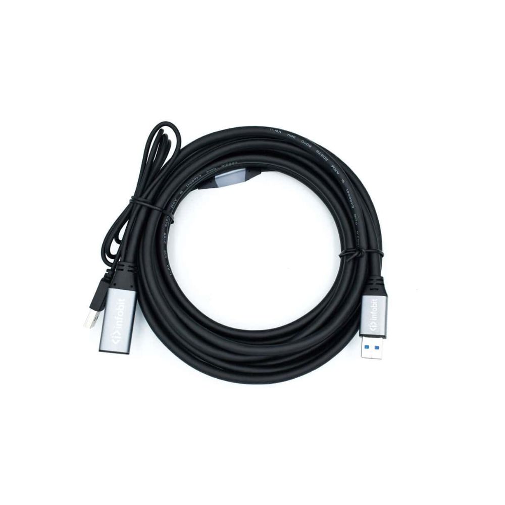infobit USB 3.0 Active Copper Cable AM to AF 5M