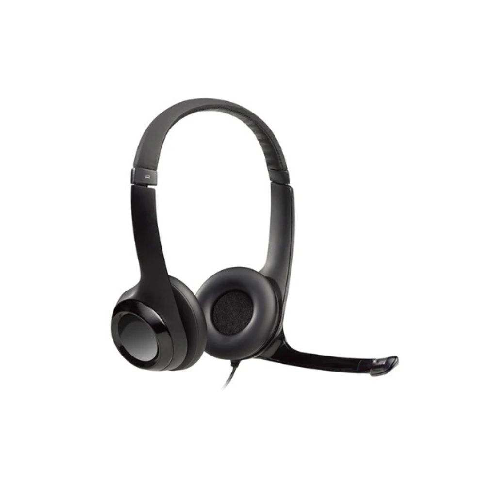 Logitech H390 USB-A Headset Noise Cancelling Mic Black - 981-000406