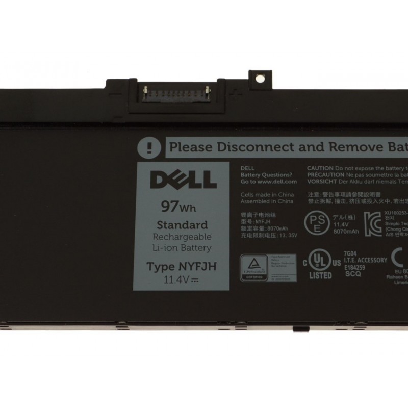 Dell Precision 7540 7530 11.4V 97Wh Original Battery