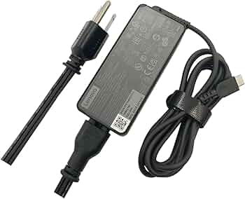 Charger for Lenovo IP 5 Chrome 16IAU–45W USB-C Charger+Power Cord