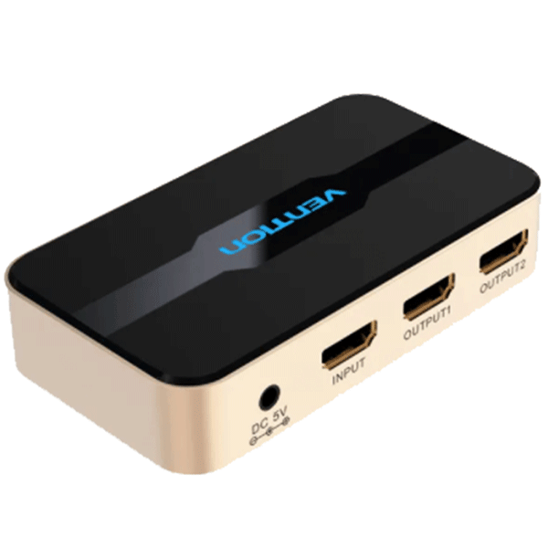 Vention 1 In 2 Out HDMI Splitter Gold VEN ACBG0