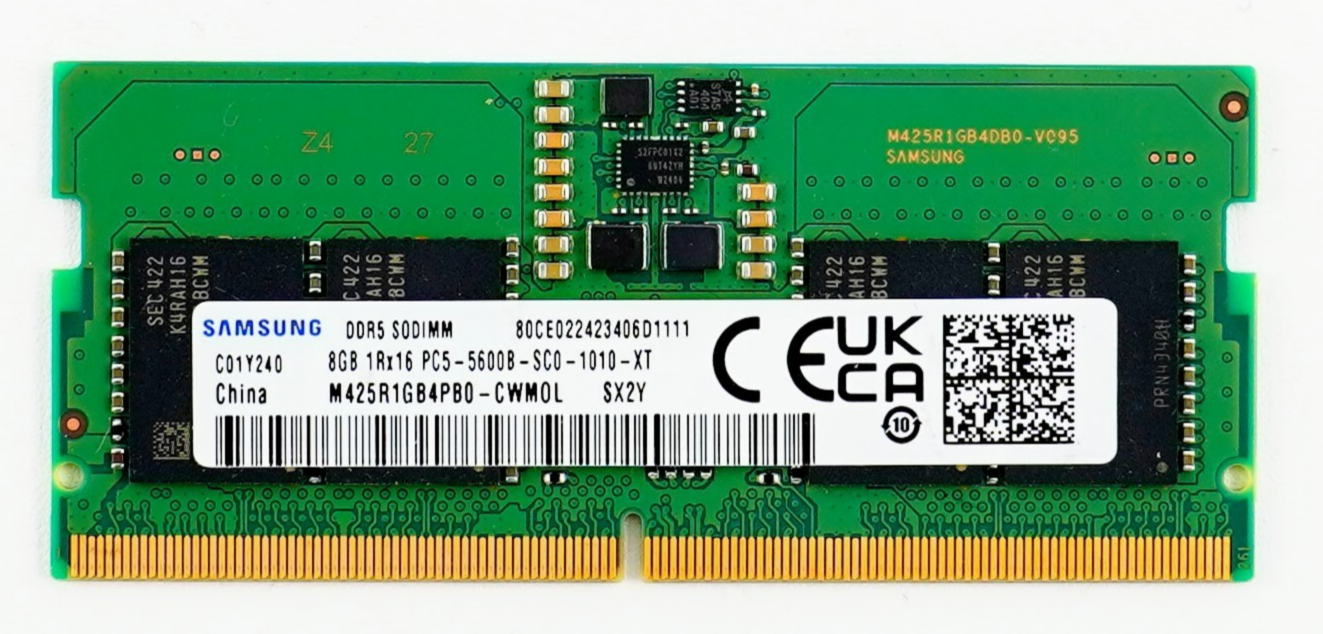 Samsung 8GB PC5 5600 laptop Ram-M425R1GB4PB0-CWM0D