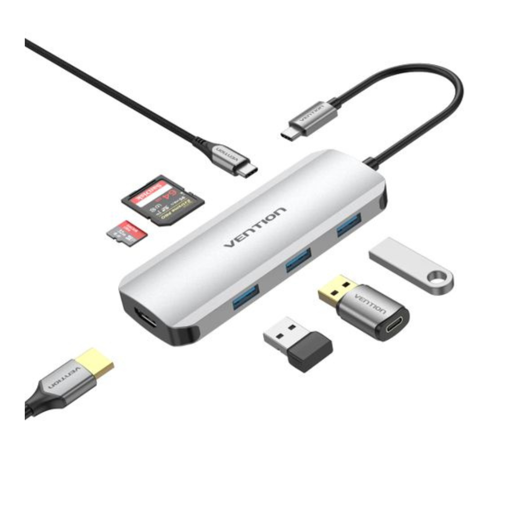 Vention USB-C Multi-Functional 5-in-1 Docking Station CNBHB