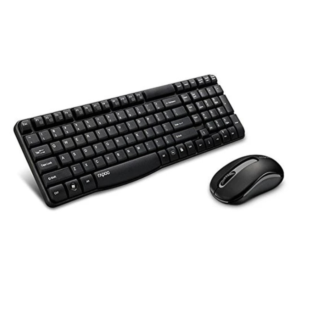 Rapoo Wireless Keyboard & Mouse X1800s - Black