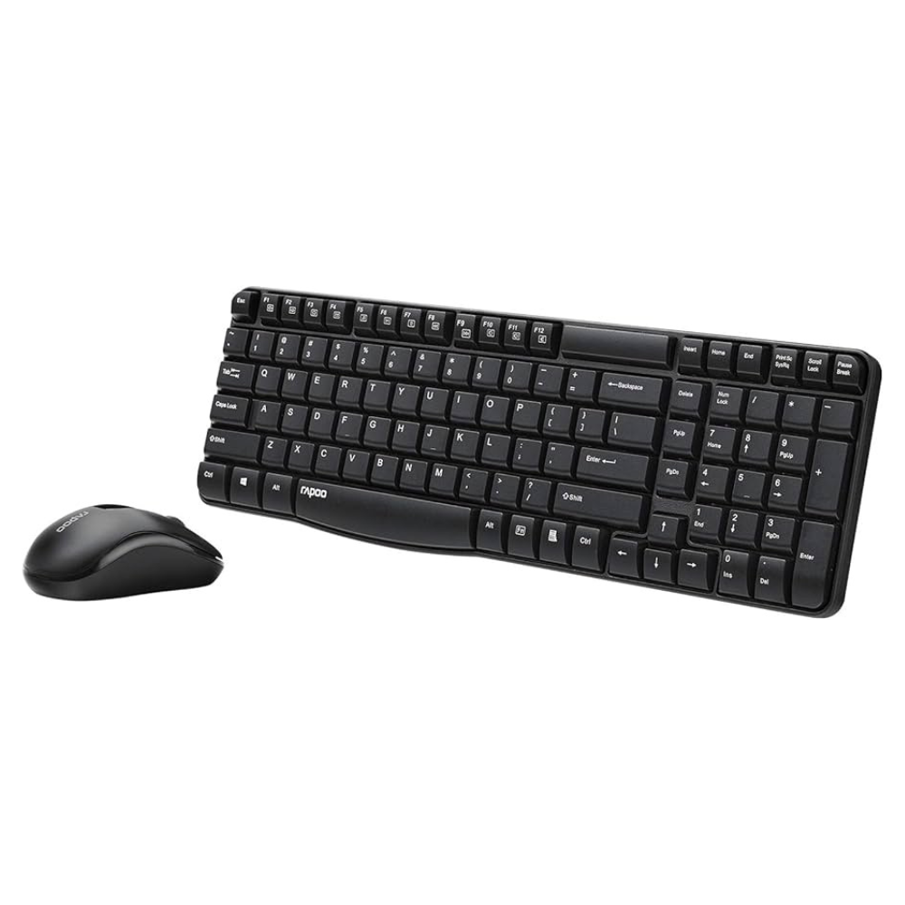 Rapoo Wireless Keyboard & Mouse X1800s - Black