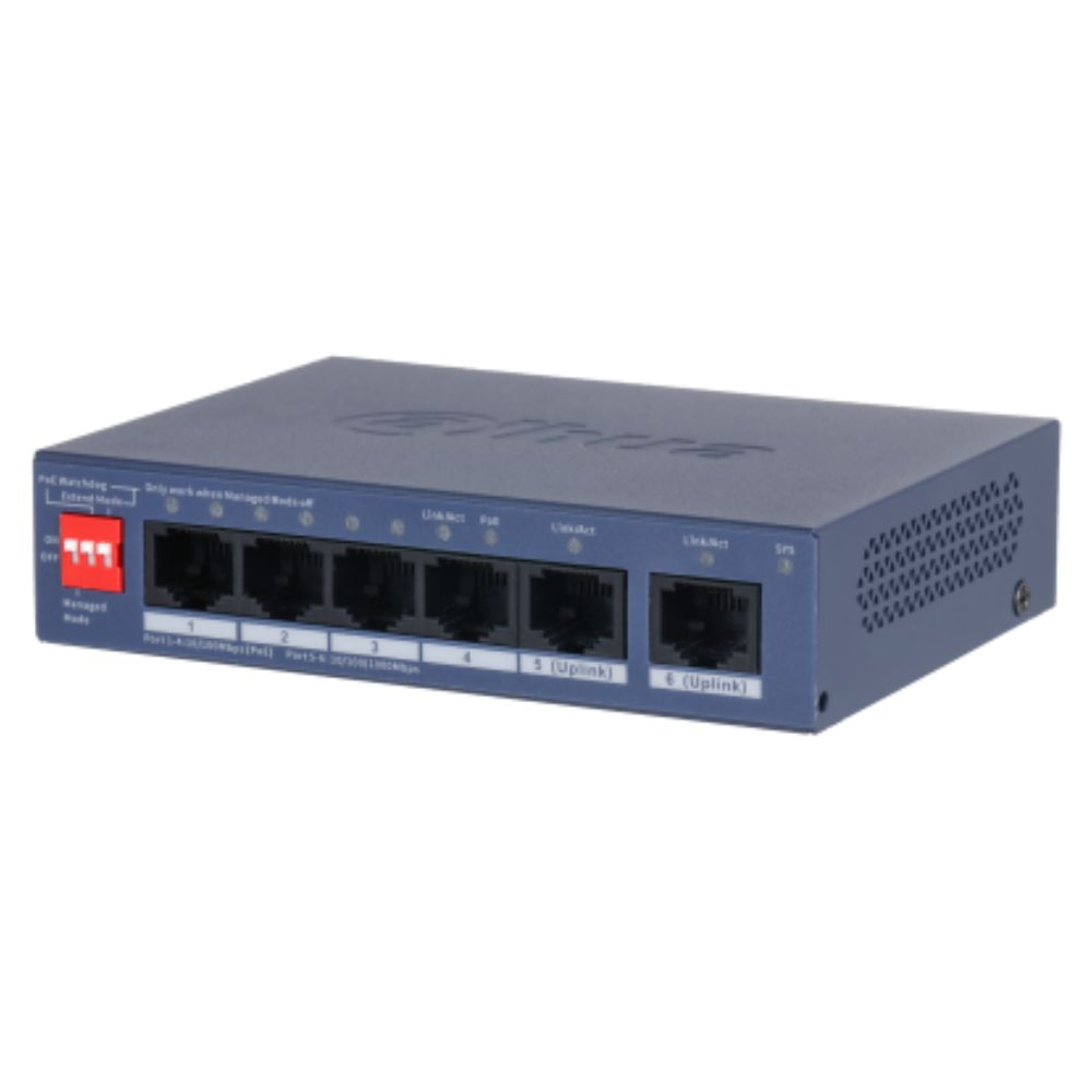 DAHUA CS4006-4ET2GT-36 6-Port Cloud Managed Desktop Switch with 4-Port PoE