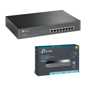 TP-Link 8-Port 10/100/1000Mbps Gigabit Desktop/Rackmount Switch-TL-SG1008MP
