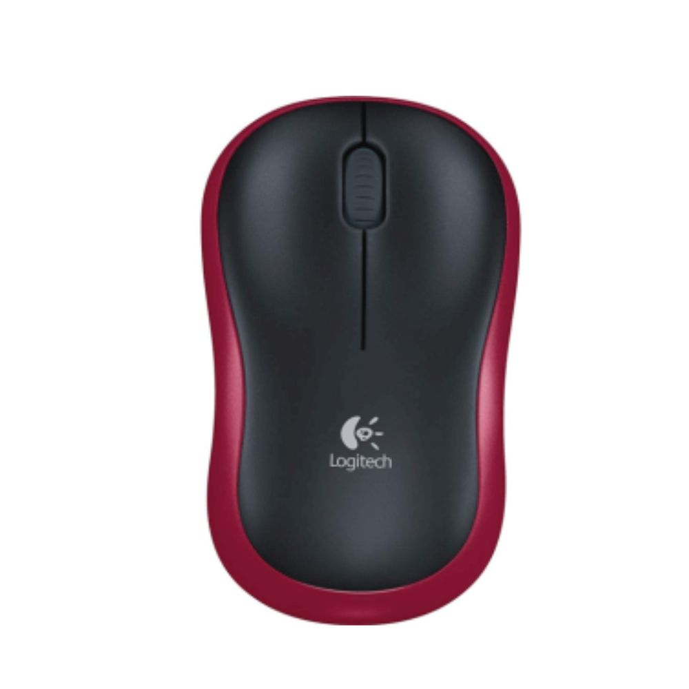 Logitech M185 Wireless Mouse - Red - 910-002237