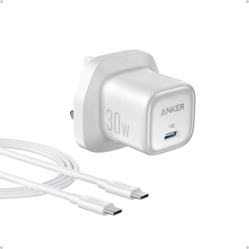 ANKER ZOLO CHARGER (30W,P.D 3.0 WITH CABLE) WHITE